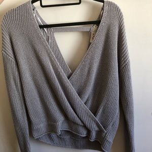 Gray Knit Sweater